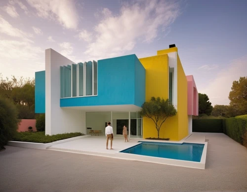 cube house,modern house,cubic house,modern architecture,dunes house,mondrian,cube stilt houses,mid century house,modern style,pool house,contemporary,residential house,house of sponge bob,house shape,beautiful home,color blocks,colorful facade,mid century modern,color block,holiday villa,Photography,General,Realistic