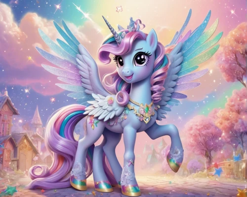 my little pony,unicorn background,flutter,fairy galaxy,boast,pegasus,spring unicorn,rainbow unicorn,rosa 'the fairy,unicorn,precious lilac,show off aurora,unicorn art,dream horse,fairy queen,sunburst background,fantasy picture,lilac blossom,rainbow background,sky rose,Conceptual Art,Oil color,Oil Color 18