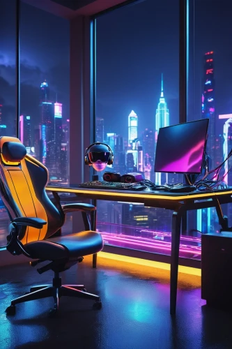 blur office background,new concept arms chair,computer desk,desk,modern office,computer room,office chair,computer workstation,cyberpunk,office desk,secretary desk,neon human resources,working space,shanghai,neon,futuristic,study room,creative office,neon colors,offices,Conceptual Art,Daily,Daily 03