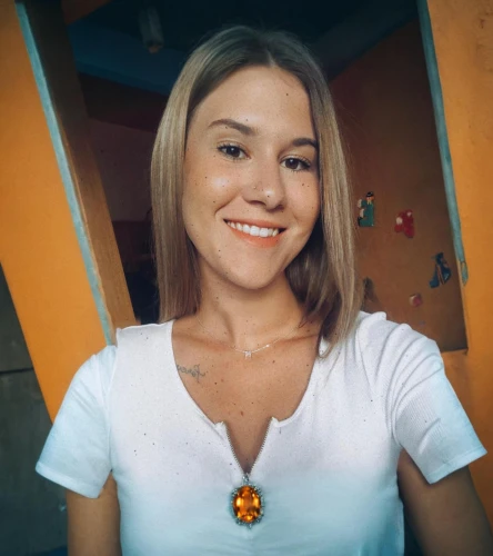 ukrainian,necklace,orange color,a girl's smile,romanian,mavka,amber,russian,garanaalvisser,smiling,swedish german,kumquat,eurasian,rosa khutor,amber stone,greta oto,girl in t-shirt,a smile,smile,smiley