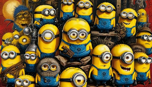 minions,minion,minion tim,banana family,despicable me,nanas,bananas,minifigures,minion hulk,syndrome,playcorn,dancing dave minion,scandia gnomes,carbossiterapia,wooden figures,audience,ninepins,shuttlecocks,cartoon forest,theme park