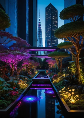 dubai garden glow,futuristic landscape,shanghai,gardens by the bay,singapore,hong kong,dubai,futuristic architecture,urban park,futuristic,roof garden,zen garden,garden of plants,japanese zen garden,futuristic art museum,singapura,fantasy city,winter garden,marina bay,kuala lumpur,Art,Classical Oil Painting,Classical Oil Painting 12