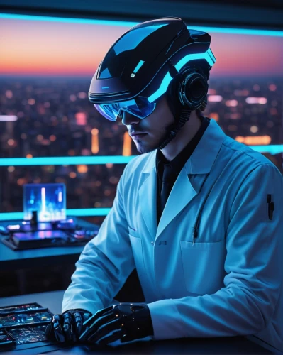 cyberpunk,sci fi surgery room,vr headset,welding helmet,cyber glasses,virtual reality headset,astronaut helmet,wireless headset,construction helmet,science-fiction,engineer,science fiction,elektroniki,man with a computer,bicycle helmet,vr,futuristic,scientist,medical technology,researcher,Illustration,Retro,Retro 02