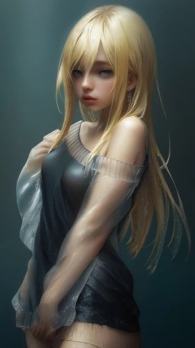 yang,digital painting,blonde woman,blonde girl,world digital painting,blond girl,pollen panties,a200,elza,cynthia (subgenus),yuzu,kotobukiya,anime 3d,kayano,see-through clothing,digital art,cool blonde,femme fatale,portrait background,tug,Conceptual Art,Fantasy,Fantasy 11