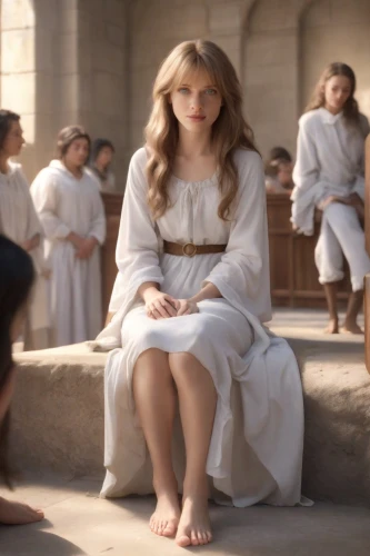 jessamine,biblical narrative characters,pilate,holy supper,new testament,holy maria,aphrodite,angelic,old testament,holy communion,baby jesus,greer the angel,holy scripture,holy places,goddess,kneeling,priestess,worship,son of god,angels,Photography,Commercial