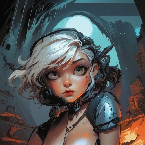 meteora,fantasy portrait,transistor,tiber riven,game illustration,pixie,nora,fae,eglantine,rosa ' amber cover,sci fiction illustration,gara,pixie-bob,cyborg,digital painting,clementine,elza,game art,harley,echo,Conceptual Art,Fantasy,Fantasy 08