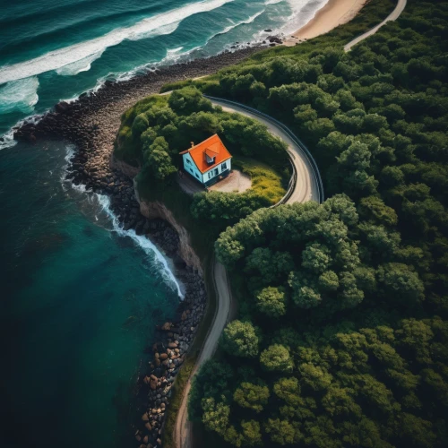 lonely house,house by the water,summer cottage,kauai,beach house,tropical house,house of the sea,hawaii,little house,uluwatu,north island,small house,cottage,cliffs ocean,island suspended,dunes house,new south wales,new zealand,coastal protection,secluded,Photography,Documentary Photography,Documentary Photography 27