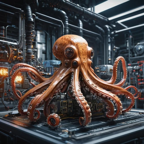 octopus,kraken,cephalopod,fun octopus,calamari,octopus tentacles,cephalopods,silver octopus,octopus vector graphic,pink octopus,nautilus,tentacles,apiarium,cinema 4d,cog,squid game card,cg artwork,3d render,tentacle,sci fiction illustration,Photography,General,Sci-Fi