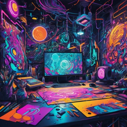 ufo interior,game room,computer room,playmat,trip computer,dimension,playing room,spaces,panoramical,fractal environment,spaceship space,scifi,3d background,dungeon,art background,space,sci fi surgery room,neon ghosts,computer art,dimensional,Conceptual Art,Graffiti Art,Graffiti Art 07