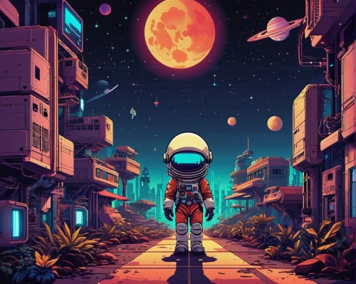 astronaut,lunar,moon walk,spaceman,earth rise,space art,space-suit,pixel art,martian,space,explorer,space port,space suit,moon addicted,retro background,cg artwork,spacesuit,odyssey,astronauts,would a background,Illustration,Children,Children 04