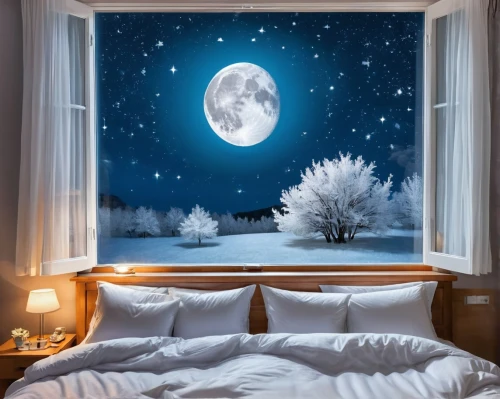 sleeping room,moon and star background,bedroom window,duvet cover,snowhotel,wall sticker,great room,romantic night,moon phase,the night sky,guest room,nursery decoration,moonlit night,moon night,starry sky,dreams,dream,night sky,bedroom,children's bedroom,Unique,Design,Infographics