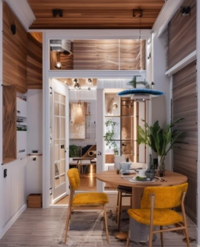 breakfast room,kitchen interior,kitchen design,modern decor,modern kitchen interior,contemporary decor,inverted cottage,dining room,home interior,scandinavian style,kitchen & dining room table,modern kitchen,kitchenette,interior design,patterned wood decoration,dining table,interior modern design,shared apartment,interiors,hallway space