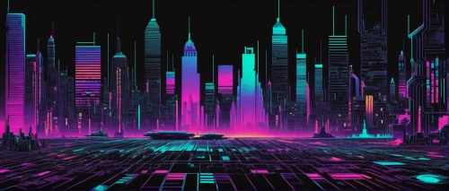cyberpunk,futuristic landscape,metropolis,colorful city,cyberspace,cityscape,cyber,80's design,futuristic,cities,fantasy city,tokyo city,digiart,matrix,scifi,shinjuku,vapor,dystopian,city cities,80s,Conceptual Art,Daily,Daily 19