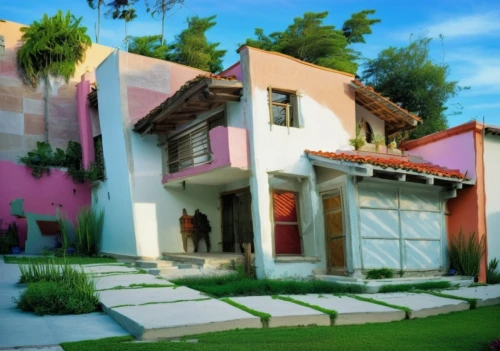 house painting,houses clipart,house drawing,villa,holiday villa,tropical house,3d rendering,house shape,florida home,hacienda,residential house,villas,modern house,garden elevation,house,render,colorful facade,private house,beautiful home,home landscape,Photography,General,Realistic