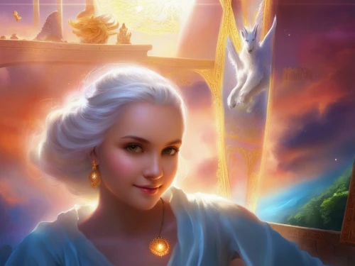 fantasy portrait,elsa,fantasy picture,cg artwork,portrait background,rapunzel,world digital painting,romantic portrait,game illustration,fantasy art,tiana,sci fiction illustration,fairy tale icons,custom portrait,the snow queen,fantasy woman,fantasia,games of light,cinderella,fairy tale character,Illustration,Realistic Fantasy,Realistic Fantasy 01