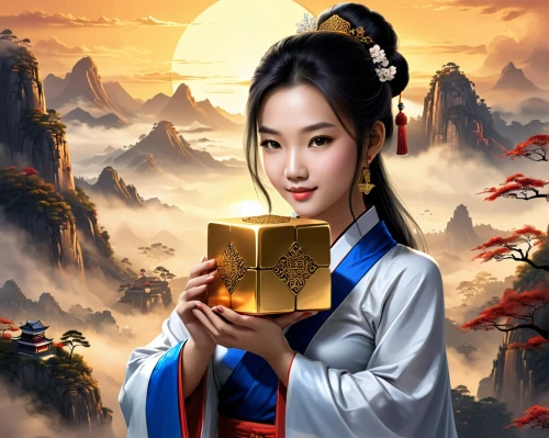 chinese art,oriental princess,korean culture,oriental girl,korean history,world digital painting,xing yi quan,geisha girl,geisha,oriental painting,mulan,dongfang meiren,yi sun sin,chinese background,wuchang,oriental,hanbok,asian culture,fantasy picture,fantasy portrait,Illustration,Black and White,Black and White 04