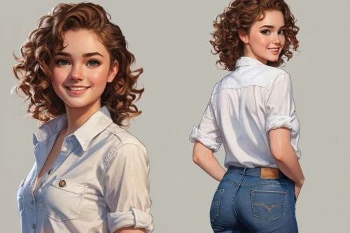 fashion vector,jean button,female model,jeans pattern,jeans background,pin-up model,retro girl,pin-up girl,women clothes,photo painting,women's clothing,girl drawing,ladies clothes,retro pin up girl,world digital painting,vintage girl,bluejeans,digital painting,cg,pin ups,Unique,Design,Character Design