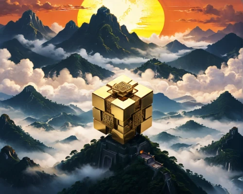 cube background,golden scale,5 dragon peak,eth,golden crown,ethereum icon,ethereum logo,gold castle,magic cube,cube sea,lotus stone,gold wall,the ethereum,el dorado,yellow mountains,cubes,ethereum symbol,cube,golden dragon,cubic,Unique,Design,Knolling