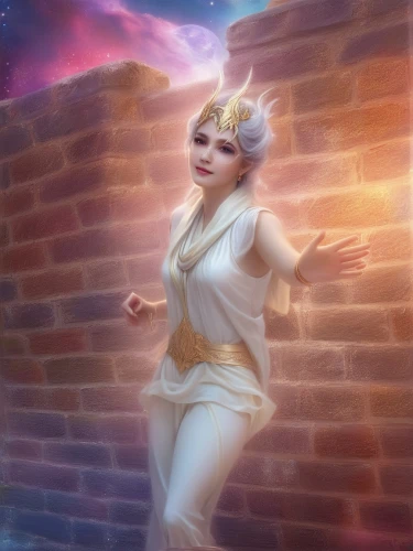 tiber riven,show off aurora,mezzelune,portrait background,lux,astral traveler,fantasy portrait,cassiopeia,fantasy picture,fantasia,scandia gnome,rosa 'the fairy,the snow queen,celestial event,heliosphere,star mother,fantasy woman,rosa ' amber cover,celestial,celestial body,Illustration,Realistic Fantasy,Realistic Fantasy 01