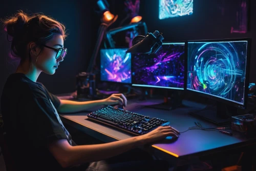 girl at the computer,computer addiction,computer freak,fractal design,computer art,computer room,computer game,computer desk,computer workstation,women in technology,computer graphics,lan,computer,gaming,monitors,computer science,working space,connectcompetition,girl studying,desktop computer,Illustration,Black and White,Black and White 24
