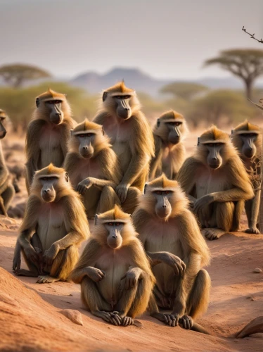 the blood breast baboons,baboons,samburu,monkeys band,tsavo,primates,monkey family,bleeding-heart baboon,prairie dogs,barbary macaques,barbary monkey,namibia,meerkats,monkey gang,baboon,duiker island,meeting on mound,monkeys,de brazza's monkey,monkey island,Conceptual Art,Sci-Fi,Sci-Fi 08
