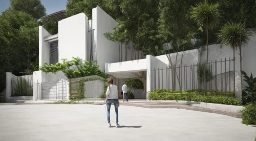 3d rendering,modern house,exposed concrete,facade panels,stucco wall,school design,residential house,garden elevation,modern building,appartment building,garden design sydney,model house,prefabricated buildings,residence,new housing development,archidaily,white buildings,qasr al watan,compound wall,new building,Common,Common,None