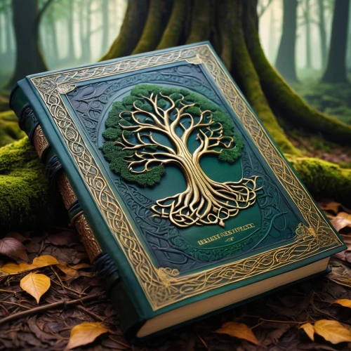 celtic tree,magic book,magic grimoire,quran,tree of life,the branches of the tree,flourishing tree,koran,prayer book,green tree,book bindings,magic tree,book cover,arabic background,hymn book,gold foil tree of life,elven forest,spiral book,forest background,forest tree,Conceptual Art,Daily,Daily 10
