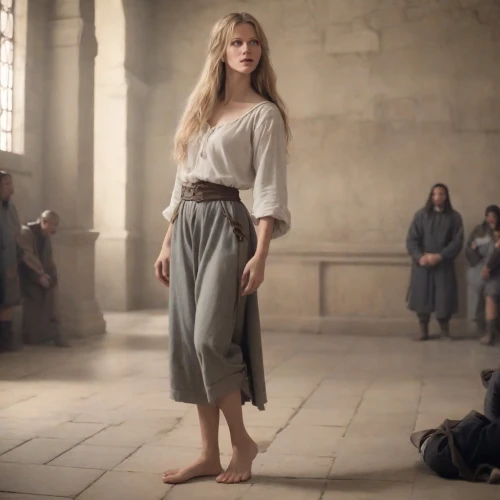 joan of arc,girl in a historic way,jessamine,cybele,pilate,renaissance,versailles,biblical narrative characters,video scene,accolade,the enchantress,aphrodite,tilda,middle ages,the magdalene,caravansary,abbaye de belloc,louvre,girl in a long dress,cloak,Photography,Cinematic