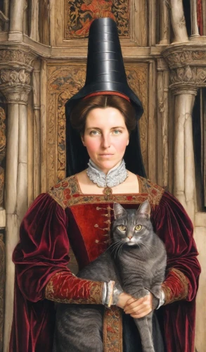 napoleon cat,gothic portrait,cat european,cat portrait,cat sparrow,the hat of the woman,cat image,woman holding pie,the cat,elizabeth nesbit,aristocrat,millicent fawcett,tudor,ritriver and the cat,red whiskered bulbull,romantic portrait,domestic cat,two cats,cat,portrait of a woman,Digital Art,Comic