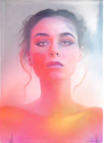 aura,color picker,color pencil,neon makeup,mystical portrait of a girl,vapor,gradient mesh,light leak paper,color pencils,prism,spectral colors,gradient effect,coral,uv,luminous,digital painting,image manipulation,kaleidoscope website,watercolor pencils,dye,Illustration,American Style,American Style 10