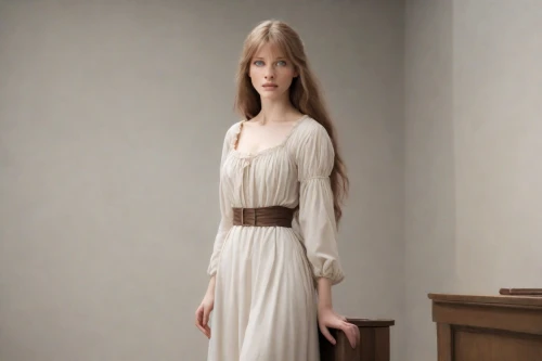 wooden mannequin,white winter dress,women's clothing,dress doll,girl in a long dress,sheath dress,white lady,articulated manikin,women clothes,vintage dress,the girl in nightie,female doll,suit of the snow maiden,vintage angel,garment,fashion doll,chiffonier,evening dress,manikin,female model,Photography,Natural
