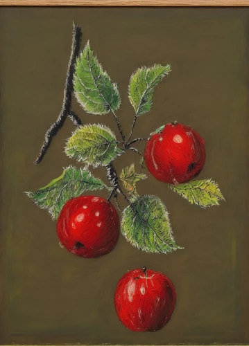 cherry branch,rowanberries,cherries,jewish cherries,cherries in a bowl,rosehips,rose hips,red gooseberries,rosehip berries,green rose hips,red berries,red apples,ripe rose hips,cherry plum,wild cherry,red plum,great cherry,rose hip berries,crabapple,red fruits,Art,Artistic Painting,Artistic Painting 49