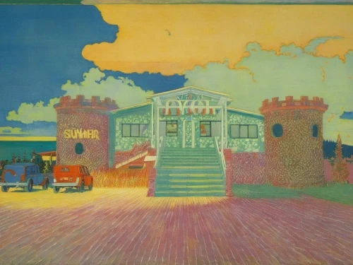 bandstand,lido di ostia,matruschka,hotel riviera,1926,1925,the hotel beach,1921,hacienda,1920s,seaside resort,villa,house painting,1929,khokhloma painting,hotel nacional,grand hotel,the train station,street scene,woman house,Illustration,Retro,Retro 07