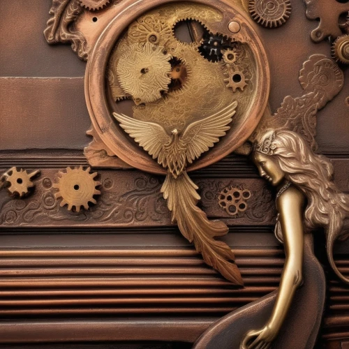 grandfather clock,steampunk gears,clockmaker,longcase clock,old clock,wall clock,watchmaker,cuckoo clock,clockwork,clock face,clock,ornate pocket watch,steampunk,clock hands,cuckoo clocks,antique background,clocks,time pointing,pocket watch,astronomical clock,Illustration,Realistic Fantasy,Realistic Fantasy 13