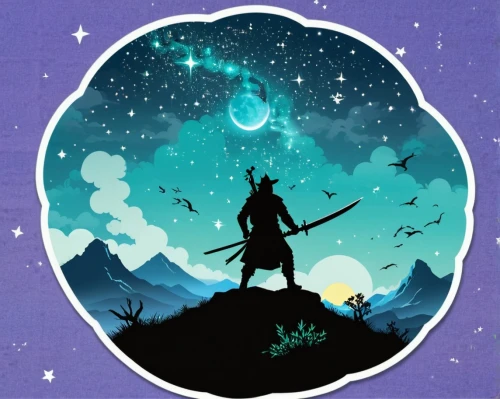 moon and star background,witch's hat icon,scythe,violinist violinist of the moon,silhouette art,the night of kupala,the wanderer,horoscope libra,game illustration,map silhouette,zodiac sign libra,android game,hanging moon,fairy tale icons,background vector,quarterstaff,sagittarius,avatar,wanderer,herfstanemoon,Unique,Design,Sticker