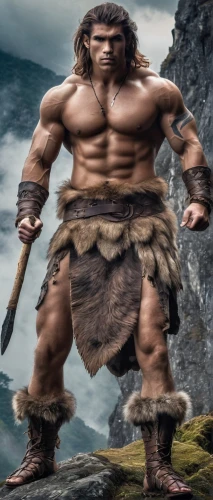 barbarian,neanderthal,cave man,bordafjordur,caveman,neanderthals,viking,dwarf sundheim,orc,dwarf,norse,germanic tribes,stone age,dwarf cookin,warrior east,paleolithic,hercules,nordic bear,male character,talahi,Illustration,Japanese style,Japanese Style 04