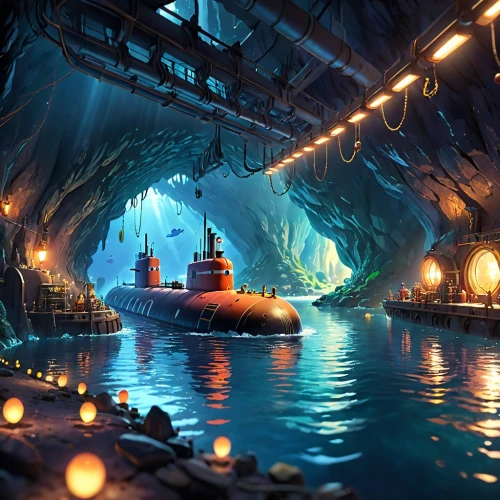 the blue caves,cave on the water,mining facility,blue caves,canal tunnel,blue cave,atlantis,cartoon video game background,sea cave,underground lake,sea caves,aquarium,underwater background,salt mine,engine room,undersea,underwater playground,boat rapids,fjord,deep sea,Anime,Anime,Cartoon