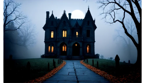 haunted castle,ghost castle,gothic architecture,haunted cathedral,the haunted house,witch house,haunted house,witch's house,gothic style,gothic,dark gothic mood,house silhouette,halloween poster,castle of the corvin,creepy house,haunted,fairy tale castle,dark art,gothic church,halloween and horror,Art,Artistic Painting,Artistic Painting 09