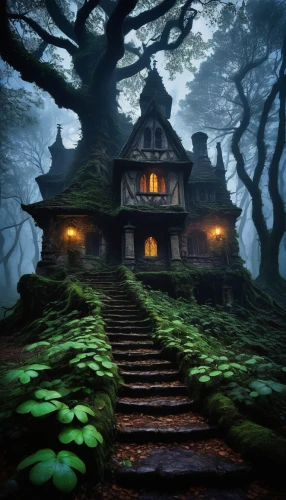 witch's house,house in the forest,witch house,ancient house,fairy house,lonely house,tree house,fairytale castle,fantasy picture,the haunted house,fairy tale castle,haunted forest,haunted house,treehouse,creepy house,abandoned house,fairytale forest,ghost castle,little house,abandoned place,Conceptual Art,Daily,Daily 01