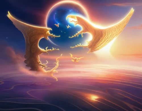 constellation swan,moon and star background,sun and moon,sun moon,pegasus,fantasy picture,moon and star,charizard,dove of peace,crescent moon,ramadan background,painted dragon,arabic background,solomon's plume,fantasy art,angel wing,winged heart,dragon of earth,celestial event,fantasia,Illustration,Realistic Fantasy,Realistic Fantasy 01