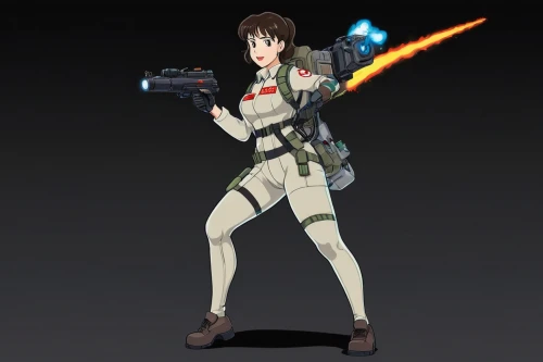 heavy cruiser,combat medic,asuka langley soryu,evangelion eva 00 unit,haruhi suzumiya sos brigade,yuki nagato sos brigade,m16,light cruiser,girl with gun,sidonia,rifle,type 219,m4a1 carbine,pointing gun,holding a gun,submachine gun,kotobukiya,woman holding gun,girl with a gun,female nurse,Illustration,Japanese style,Japanese Style 04