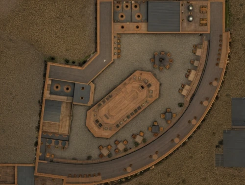 barracks,military training area,industrial area,military fort,cargo port,town planning,roman excavation,parking lot under construction,construction area,industrial plant,resort town,transport hub,private estate,retirement home,pompeii,industrial building,industrial fair,concentration camp,concrete plant,facility,Photography,General,Realistic