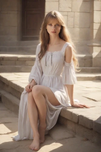 celtic woman,jessamine,vintage angel,aphrodite,girl in a long dress,angelic,porcelain doll,enchanting,girl in a historic way,girl in white dress,pale,white winter dress,angel,cybele,classical antiquity,baroque angel,stevie nicks,ethereal,white lady,thracian,Photography,Natural