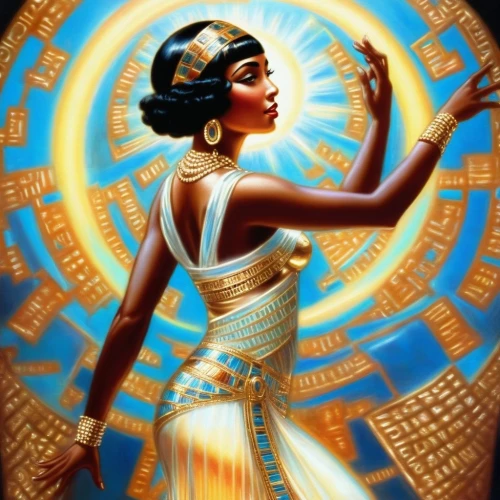 art deco woman,ancient egyptian girl,pharaonic,cleopatra,zodiac sign libra,prosperity and abundance,horoscope libra,african art,african woman,ancient egypt,ancient egyptian,flapper,athena,art deco,african american woman,african culture,lady justice,egyptian,sacred geometry,sun god,Illustration,Realistic Fantasy,Realistic Fantasy 21