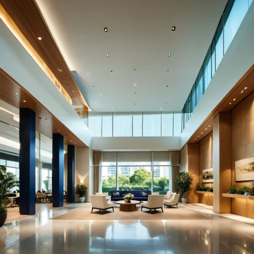 luxury home interior,lobby,hotel lobby,interior modern design,contemporary decor,penthouse apartment,modern decor,daylighting,hotel hall,hyatt hotel,luxury hotel,interior design,glass wall,modern living room,interiors,modern office,contemporary,entrance hall,concrete ceiling,search interior solutions,Photography,General,Realistic