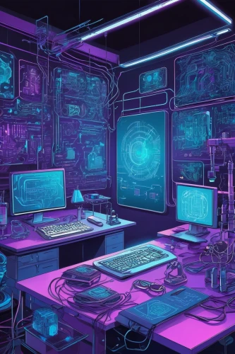 sci fi surgery room,computer room,cyberspace,cyber,laboratory,cyberpunk,the server room,ufo interior,scifi,computer art,computer,study room,computer workstation,research station,sci fiction illustration,cyber glasses,sci-fi,sci - fi,circuitry,working space,Illustration,Black and White,Black and White 05