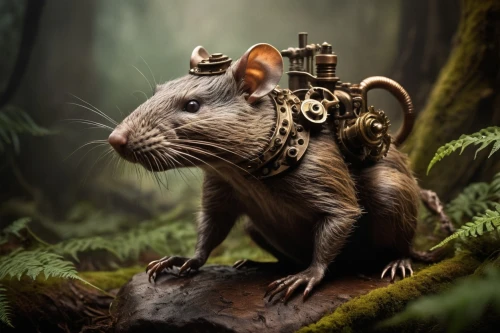 bush rat,musical rodent,rat,rat na,beaver rat,dormouse,lab mouse icon,field mouse,color rat,atlas squirrel,rataplan,anthropomorphized animals,year of the rat,mousetrap,steampunk,rodentia icons,mouse trap,rodent,wood mouse,whimsical animals,Illustration,Realistic Fantasy,Realistic Fantasy 13