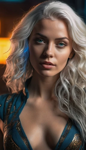 fantasy woman,elsa,blue enchantress,visual effect lighting,fantasy portrait,samara,sorceress,aquaman,digital compositing,violet head elf,della,portrait background,blonde woman,fantasy picture,jennifer lawrence - female,birds of prey-night,celtic queen,elza,katniss,show off aurora,Photography,General,Sci-Fi