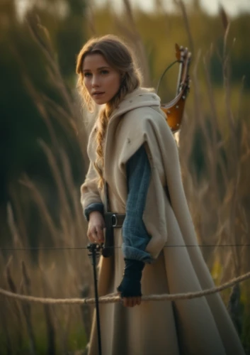 katniss,scythe,long coat,little girl in wind,swath,biblical narrative characters,joan of arc,girl in a historic way,woman of straw,bows and arrows,piper,girl with a gun,girl with gun,digital compositing,bow and arrows,field archery,the wanderer,the little girl,girl in a long,coat,Photography,General,Cinematic