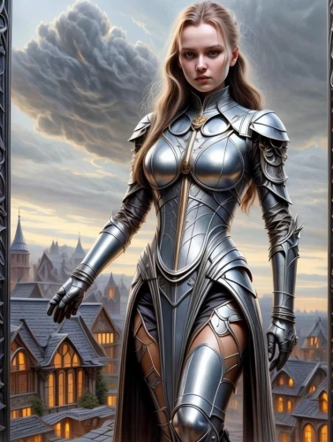 female warrior,joan of arc,paladin,heroic fantasy,swordswoman,fantasy woman,dwarf sundheim,warrior woman,ronda,fantasy portrait,knight armor,fantasy warrior,eufiliya,massively multiplayer online role-playing game,heavy armour,femme fatale,sterntaler,collectible card game,cuirass,knight village